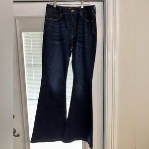 Dark wash bell bottom jeans